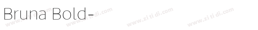 Bruna Bold字体转换